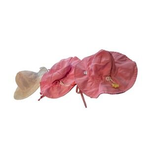 Lot Baby Summer‎ Pool Sun Hat UPF 50 Eyelet Pink Bucket Outdoor Beach Protection